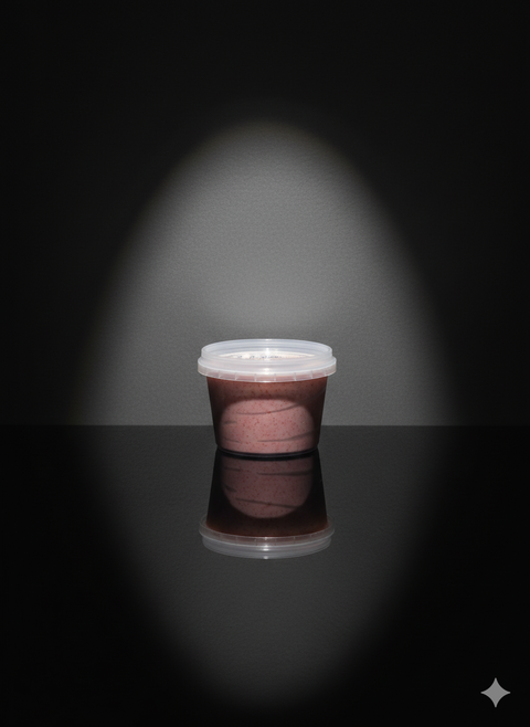 Pot de tarama rose aux œufs de cabillaud 100g avec couvercle transparent